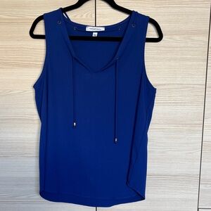 The Vanity Room Royal Blue Tank Top with Drawstring